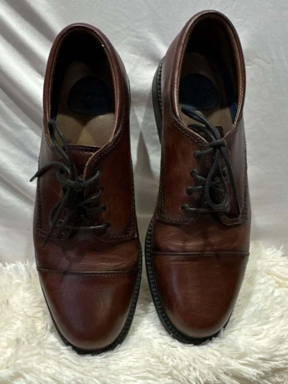 Dockers Gordon Cap Toe Leather Oxfords Size 13M Brown